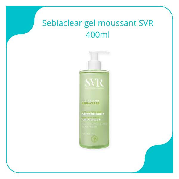 SRM-Sebiaclear gel moussant SVR 400ml