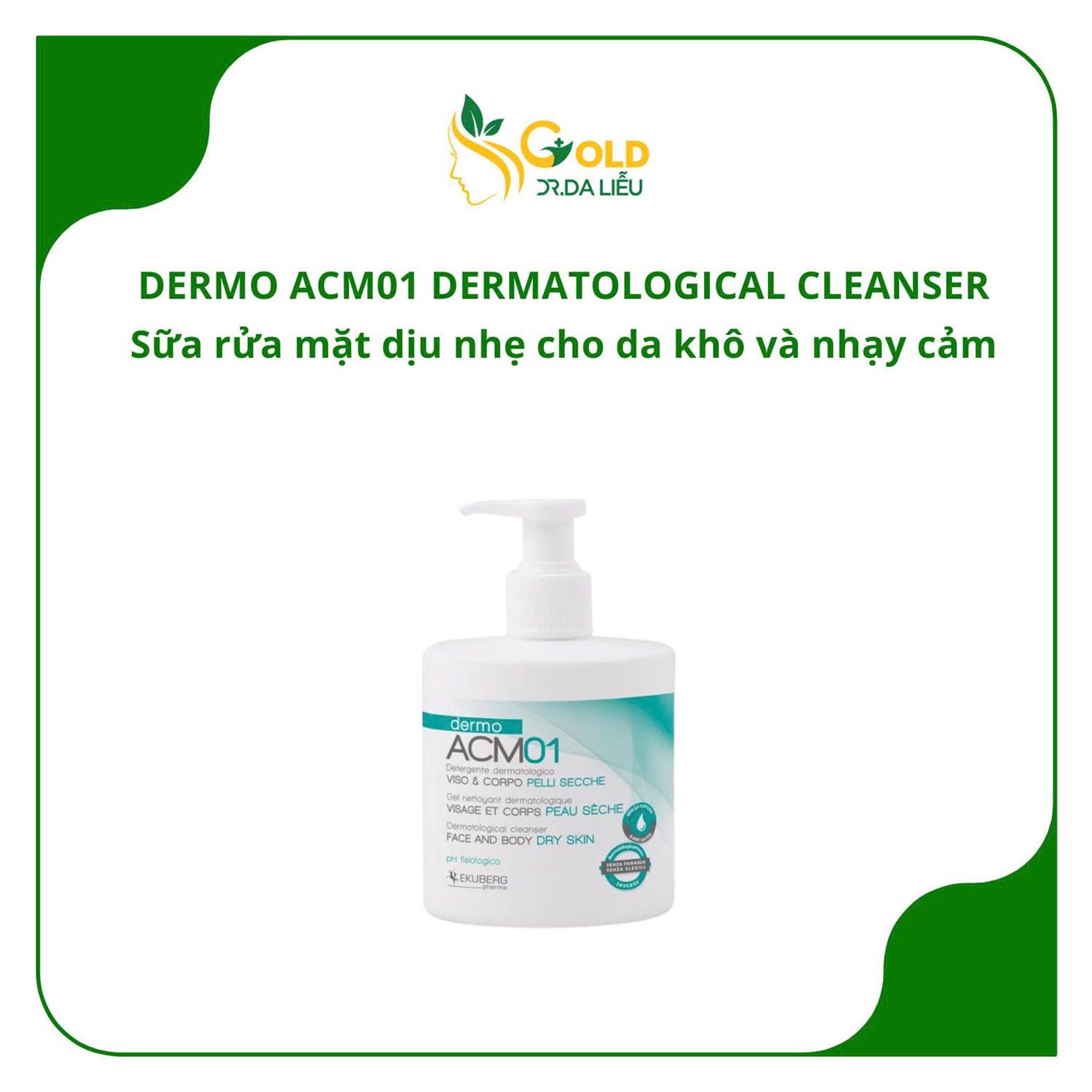ACM 01 sữa tắm dành để vệ sinh hằng ngày cho da khô và nhạy cảm 300ml