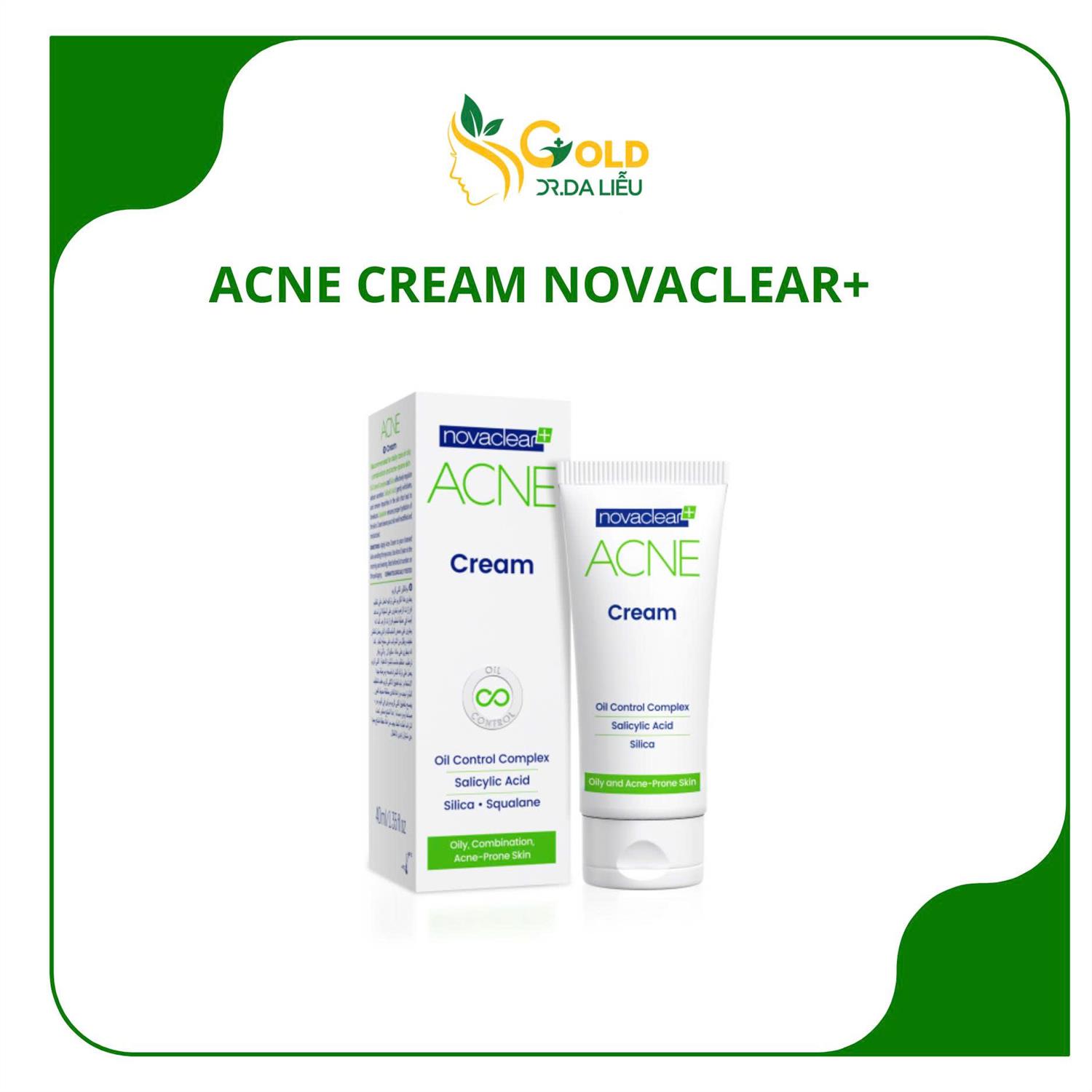 Kem dưỡng da mụn Novaclean Acne 40ml
