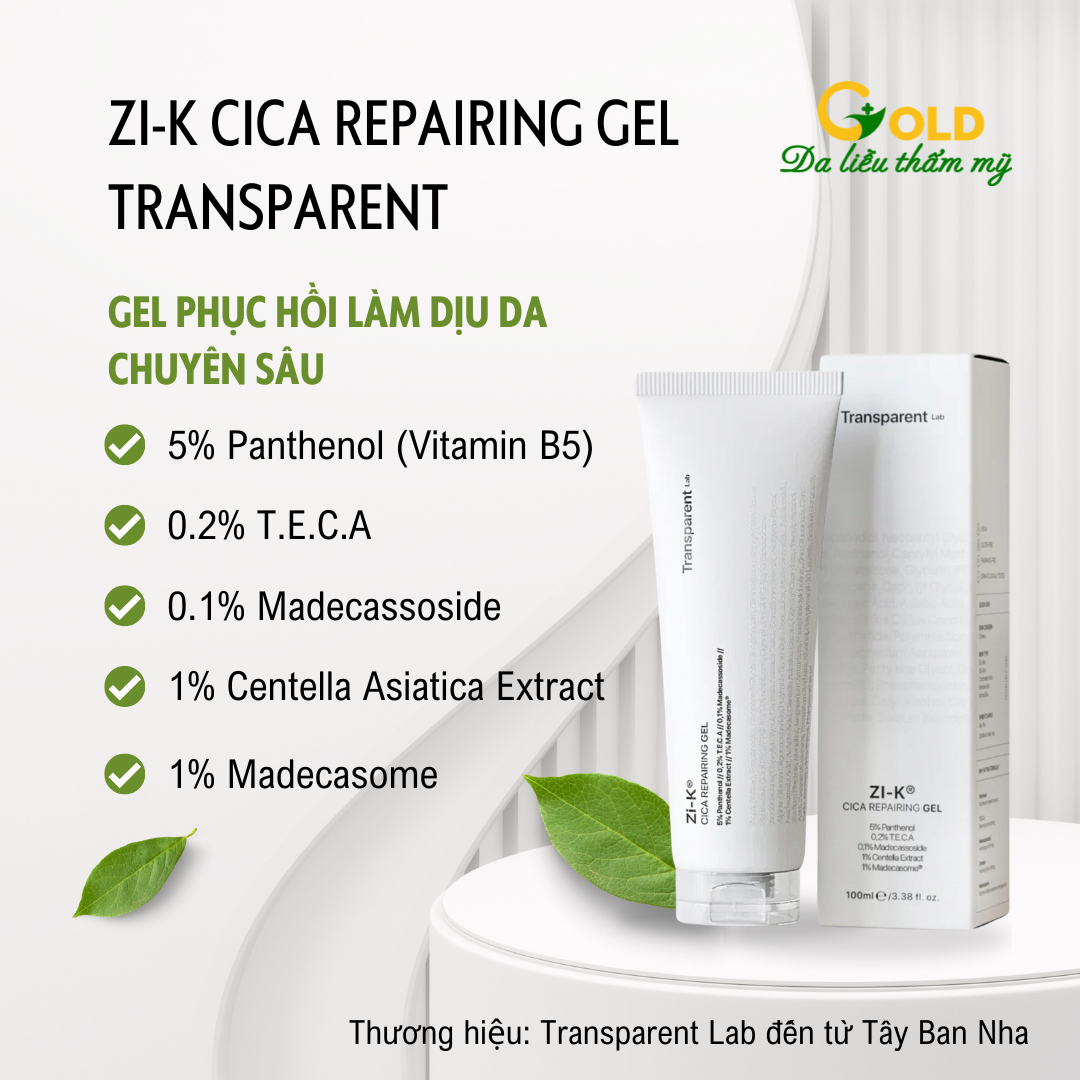 Gel phục hồi Zi K CICA-Beauva 100ml