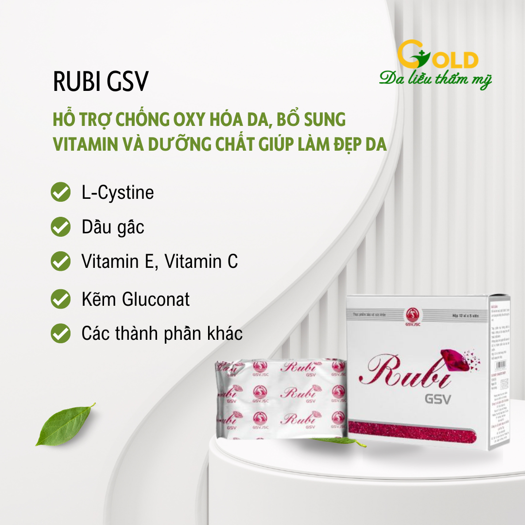 Viên uống Rubi GSV 5 vỉ*12 viên